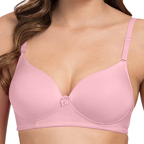 Image of Tweens - Heavily Padded Semi Push-Up Bra - Polyamide Fabric - 3 /4th Coverage, Wireless, Multiway Straps, Seamless - Everyday T-Shirt Bra