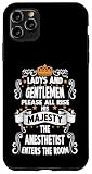 Anesthésiste T Dicton drôle Motif anesthésiste Coque pour iPhone 11 Pro Max...
