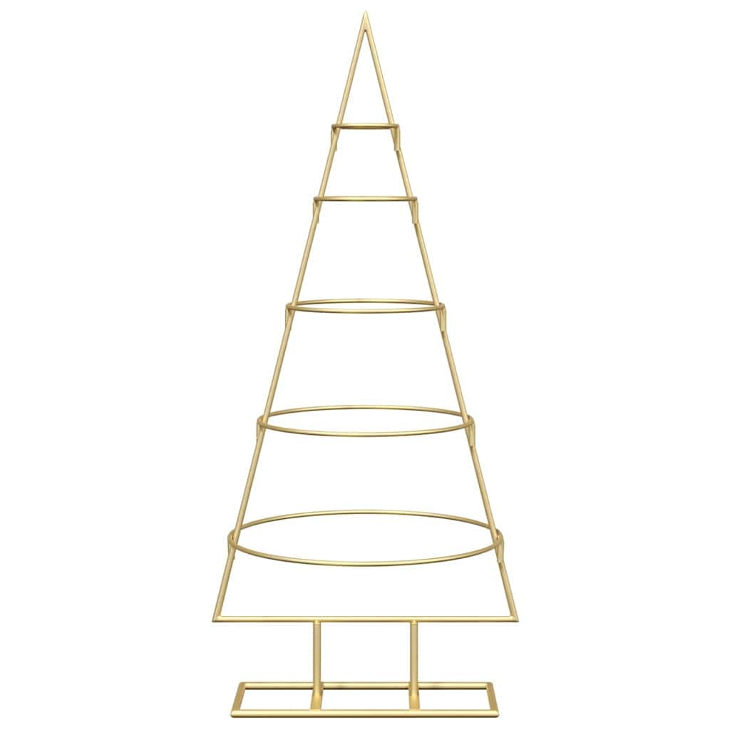 Decorazione per albero di Natale in metallo con supporto in acciaio per una moderna decorazione natalizia fai da te, in metallo nero, 90 cm