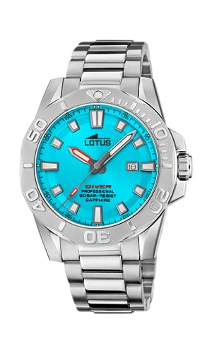 Montre Homme Lotus Analogique en Acier Anti-Rayures avec Dateur Pratique