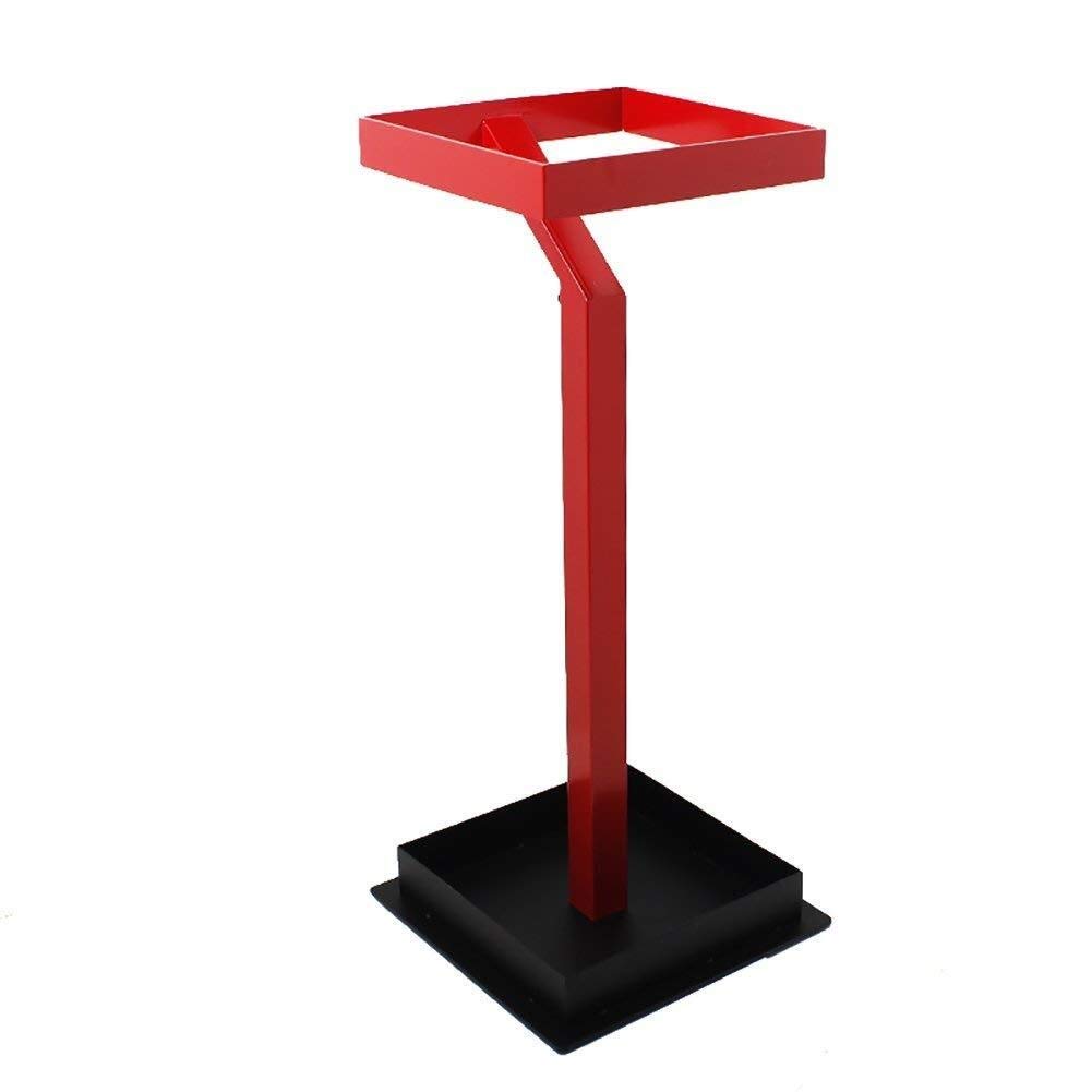 Porte-parapluie en fer rouge pour garder votre entrée de maison ou balcon au sec