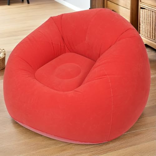 Sofá inflable de flocado portátil resistente al agua para terraza 8