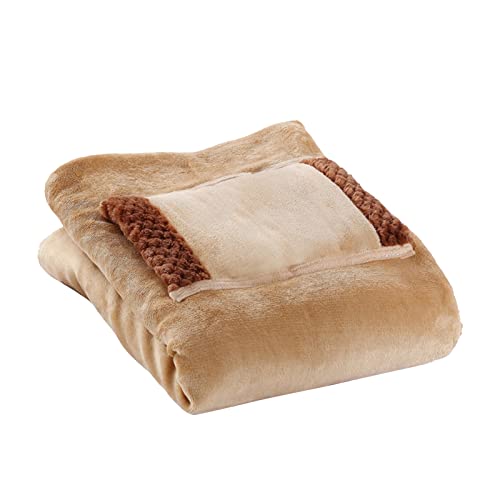 RERTOARY Manta térmica USB, calentamiento rápido, 60 x 80 cm, manta térmica eléctrica, 3 niveles de temperatura, lavable Cover