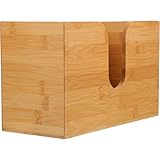 Baluue Dispensador de Papel Montado Pared de Madera Soporte para Toallas y Pañuelos Organizador Práctico para Cocina y Baño Diseño Rústico y Duradero Fácil de Recargar