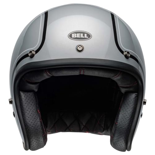 Casco Bell Custom 500 gris brillante talla pequeña estilo retro jet 2