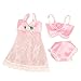 BARWA Doll Pajamas Sleep Suit Sleepwear Clothes Compatible for 11.5 Inch Girl Doll (4 Sets)