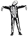 IKALI Kids Skeleton Costumes, Halloween Scary Dress Up, Skull Outfit for Carnival Party, World Book Day 3-4T White