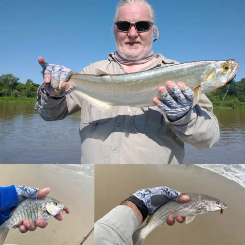 Riverruns Upf 50+ Fingerless Fishing Gloves- Fishing Sun Gloves- Uv Protection Gloves Men And Women Fishing, Boating, Kayaking, Hiking, Running, Cycling And Driving. #TOP4