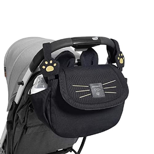 Image of WANGFUFU Universal Stroller Organizer, Stroller Storage Bag, Baby Stroller Organizer Bag with Insulated Pocket Cup Holder Big