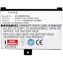XPS 1250mAh Battery for Barnes & NOBLE005 BNRV100 BNRZ100 Nook Nook Classic PN Barnes & NOBLE9875521 9BS11GTFF10B3 BNRB1530 BNRB454261 BNRZ1000
