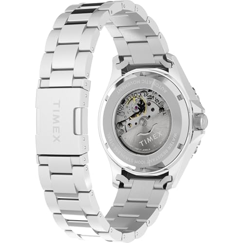 Montre Navi Timex 41 mm homme boîtier acier et cadran vert classique - 5