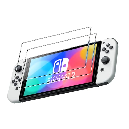 Wookfiss - Wookfiss Verre Trempé pour Nintendo Switch 2 (2025) Film Protection Ecran Verre Trempe Tempered Ultra Resistant Vitre Ecran Protecteur Anti Rayure (2 Pièces)