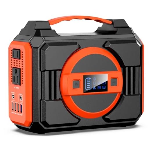 Portable Power Station 300W, Outdoor Solar Generator Backup Battery Pack 220Wh/60000mAh, Portable Laptop Charger with 110V AC Outlet for Home Use, Emergency Outage, Camping Travel, RV Trip