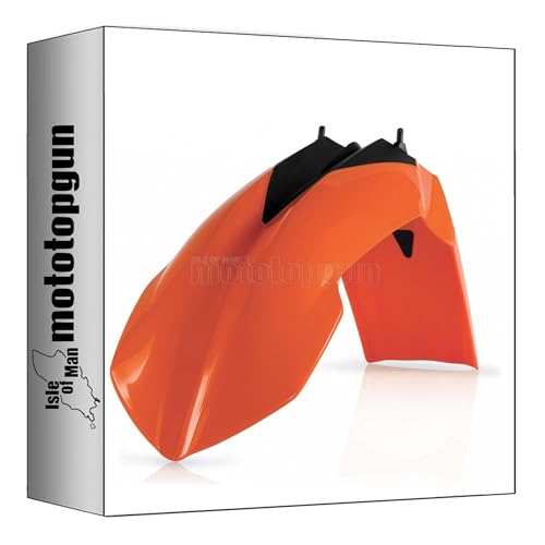 Garde-boue avant Acerbis orange haute finition pour KTM EXC-F 350