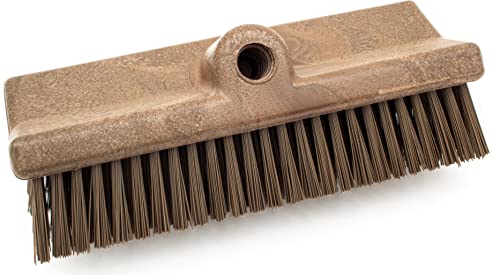 Image of SPARTA 40423EC01 Plastic Floor Scrub Brush, Wall Brush, Equipment Brush With Nonabsorbent Bristles For Industrial Kitchens, Hospitals, Commercial Cleaning, 10 Inches, Brown