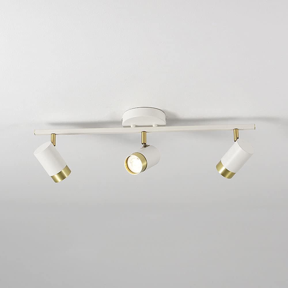 Wrought Iron 4-Way LED Ceiling Spotlight - Adjustable Kitchen & Living Room Lighting Fixture