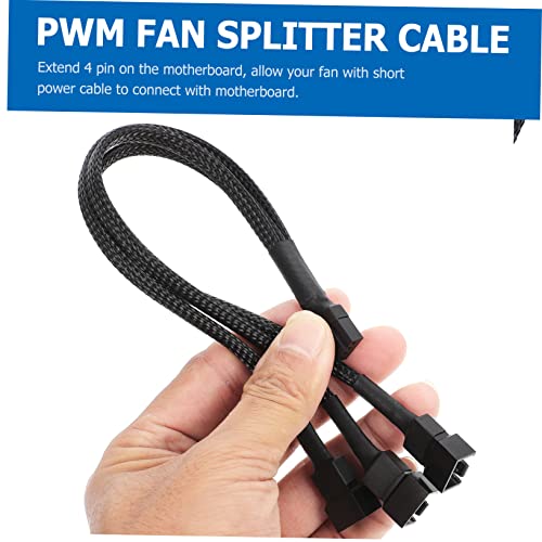 Cable de extensión para ventilador de PC de 4 vías con conector macho y hembra de PVC 2