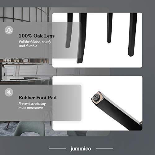 image for JUMMICO Dining Chair PU Leather Living Room Chairs Modern Kitchen Arml