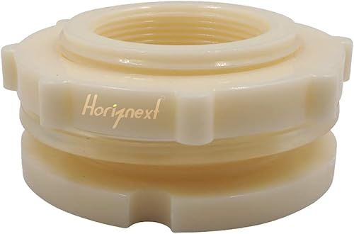 Miniatura 6 de NPT2 - Adaptador de mamparo de PVC, conector de tubo de plástico para barril de lluvia, adaptador de manguera de jardín, kit de espiga, tanque de