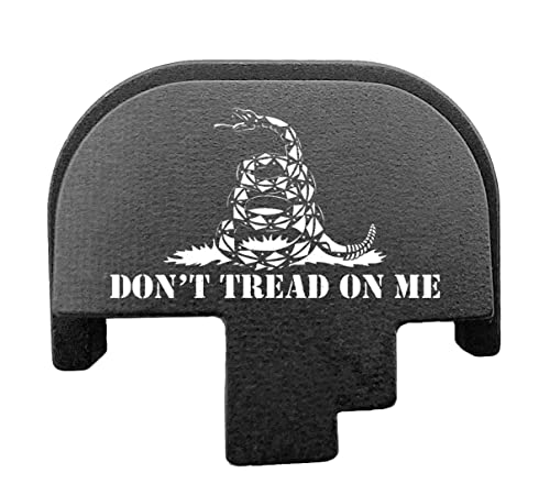BASTION Laser Engraved Rear Butt Cover Back Plate for Smith & Wesson M&P M2.0 9mm/.40 Cal/45 ACP Full Size ONLY - Don't Tread On Me