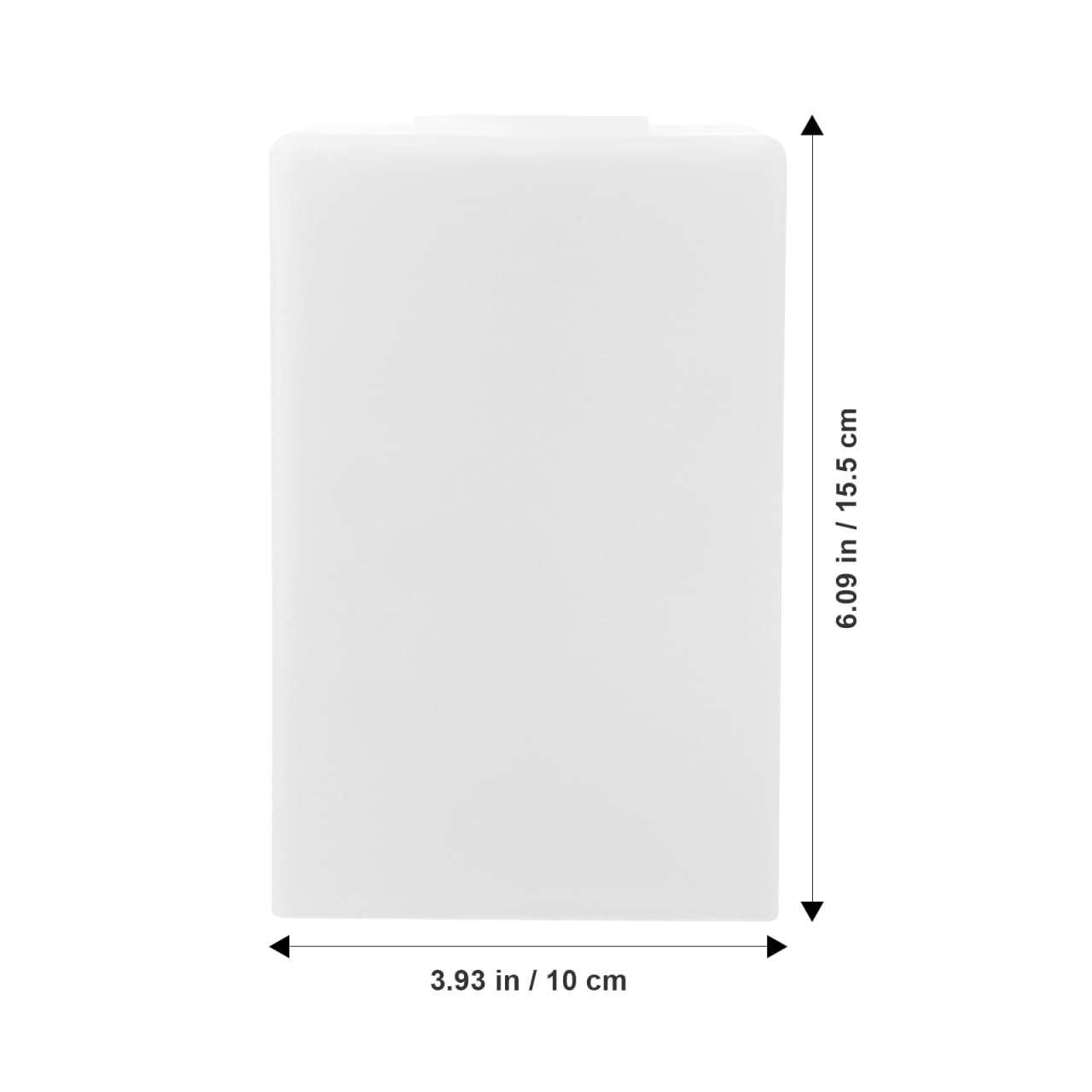 UKCOCO Glass Lampshade Replacement 4 Inch Square Frosted Ceiling Lamp Shade Cover for Pendant Light Wall Light and Chandelier - Image 3