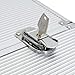vidaXL Silver Aluminum Pilot Trolley Case - Lockable 18.5
