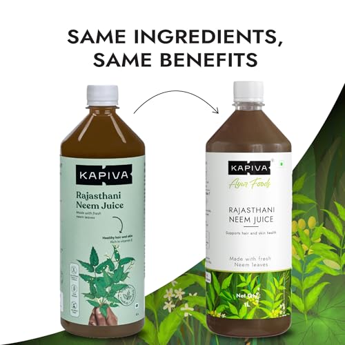 Image of Kapiva Neem Juice | Made with Rajasthani Neem | Helps Boost Immunity and Fight Infections (1L)