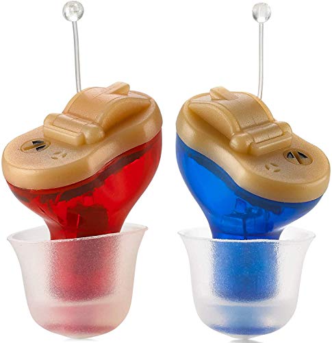 Hearing Amplifier for Seniors and Adults, Rechargeable CIC Complete-in-Canal Nearly Invisible Personal Sound