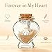 Chowsie Loss of Dog Cat Pet Sympathy Gift, Memorial Bottle for Pet Hair, Pet Fur Keepsake, Heart-Shaped Glass Memorial Bottle, Dog Hair Keepsake, Dog Memory Memorial Keepsake