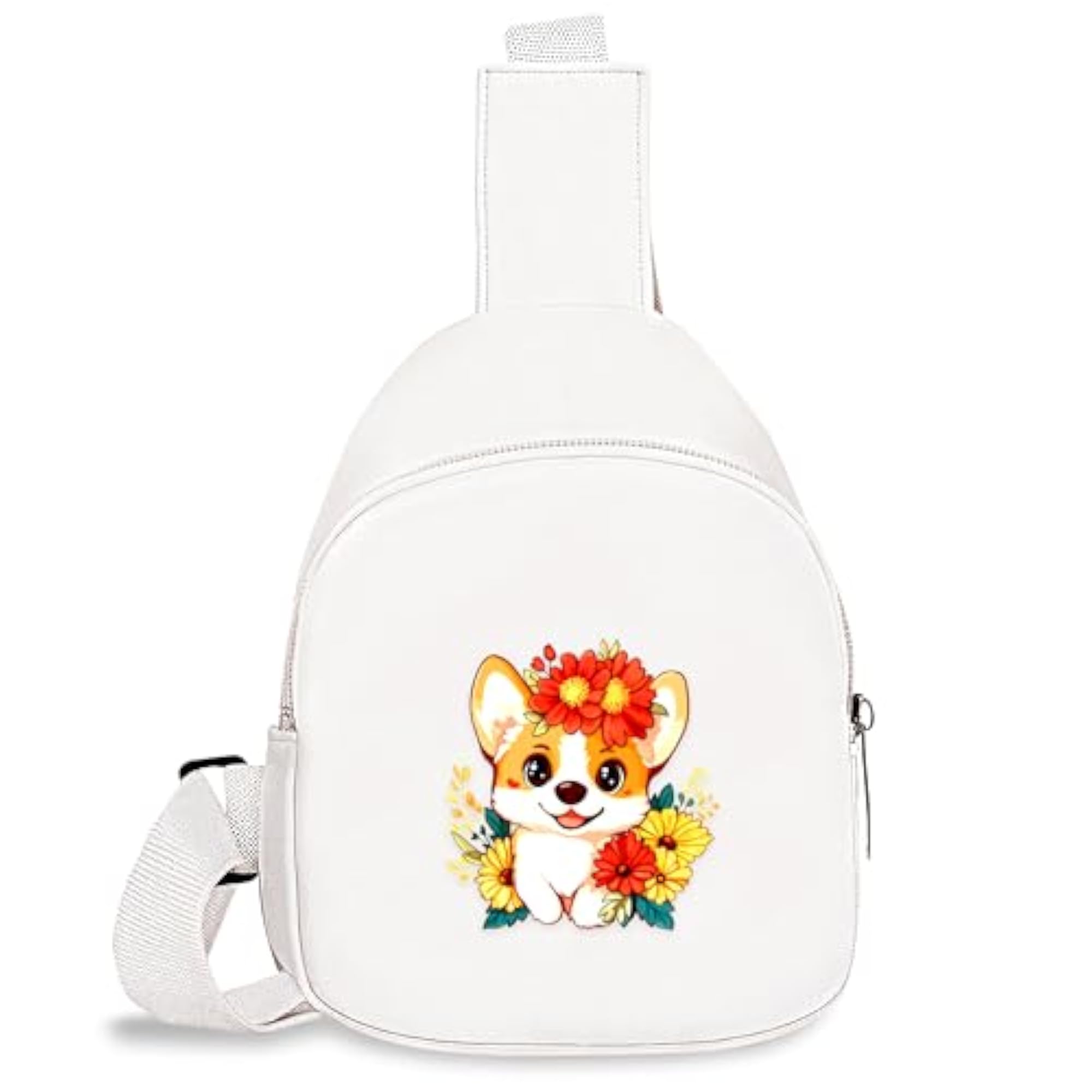 Mini Sling Bag for Kids, Cute Corgi Design