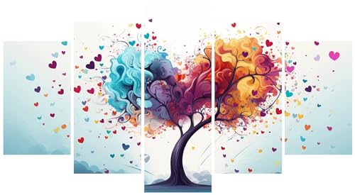 Diamond painting 5 pièces grand format 225x135cm Arbre de l'amour