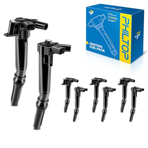 Image of PHILTOP UF631,UF639 Ignition coils Fits for Ford 2011-2017 F-250 Super Duty 6.2L, 2011-2017 F-350 Super Duty 6.2L, 2010-2014 F-150 6.2L, 2017 E-350 Super Duty 6.2L, 2017 E-450 Super Duty 6.2L