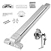 VEVOR Door Push Bar Panic Exit Device, 28” Stainless Steel Commercial Emergency Exit Door Push Bar with Exterior Lever and 3 Keys, Emergency Exit Door Hardware for 28