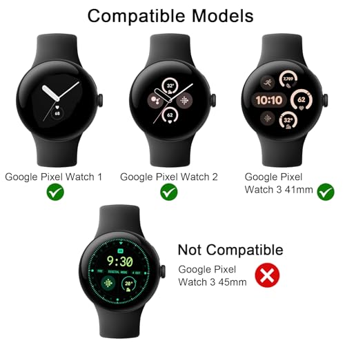 Tobfit Silicone Strap for Google Pixel Watch 3 41mm / Pixel Watch 2 / Pixel Watch Straps (2024/2023/2022), Waterproof Sport Replacement Band for for Pixel Watch 2/ Pixel Watch 2 41a3IIX8PcL. SL500