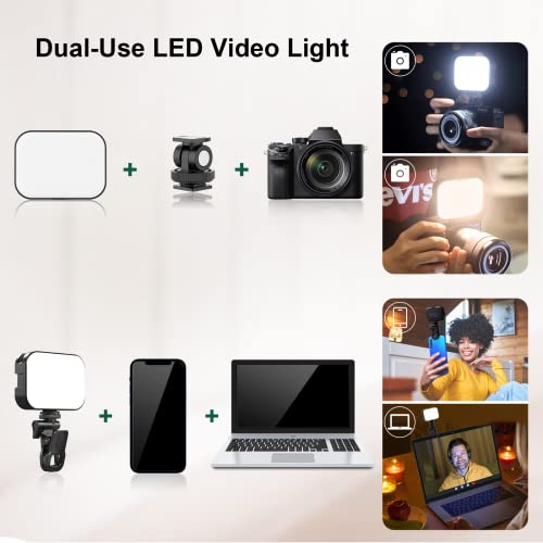 Ulanzi Selfie Light, Clip Led Light Panel For Phone/Laptop/Tablet/Computer, Bi-Color Portable Clip Camera Light With Dimmable 2500-6500K With 2000Mah Battery For Selfie/Video Conference/Picture #TOP3
