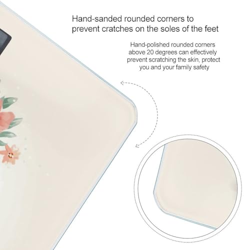 Báscula Digital para Peso Corporal con Diseño Pingüino Floral miniatura 4