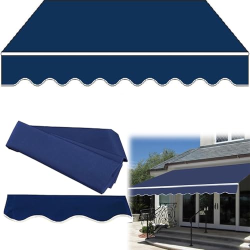 Store rétractable de rechange bleu pour abriter la terrasse et le balcon - 2