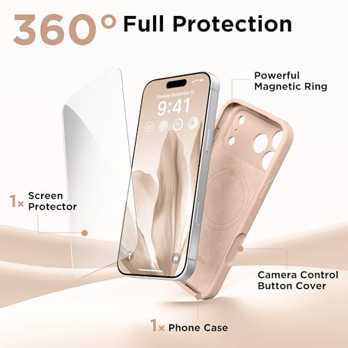 GolbinBox Magnetic for iPhone 18 Pro Case/17 Pro Case, Sunny | Compatible with MagSafe, Camera Protection, Screen Protector, Silicone Shockproof Phone Case, Anti-Scratch Microfiber Lining - image 8