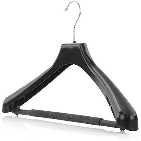 HANGERWORLD Pack of 10 Non-Slip Suit Hangers Cover