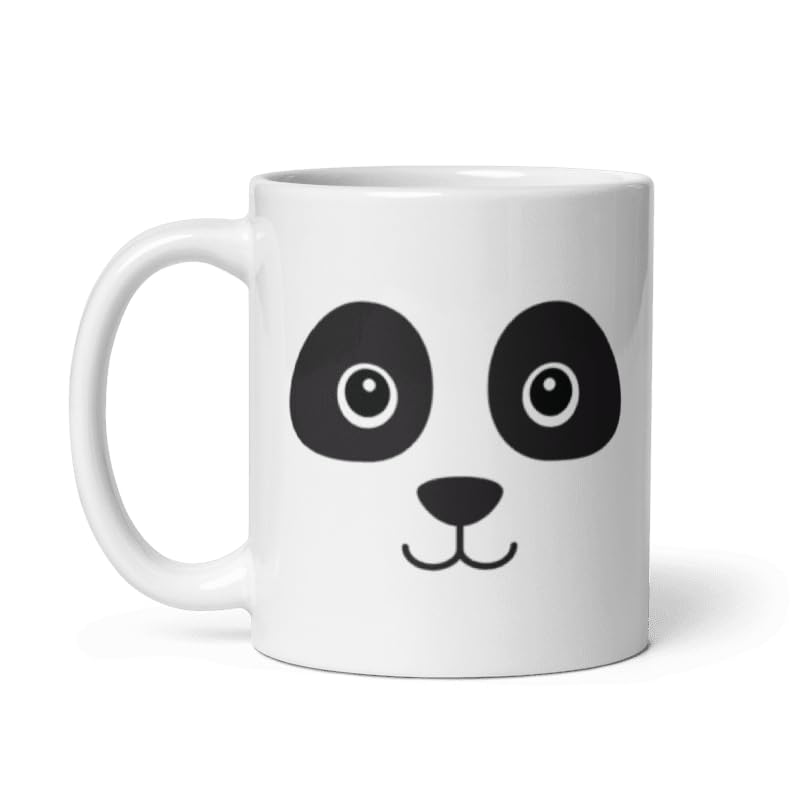 WellSure Cute Panda White Ceramic Coffee Mug - (330ml) Panda Mugs for Kids