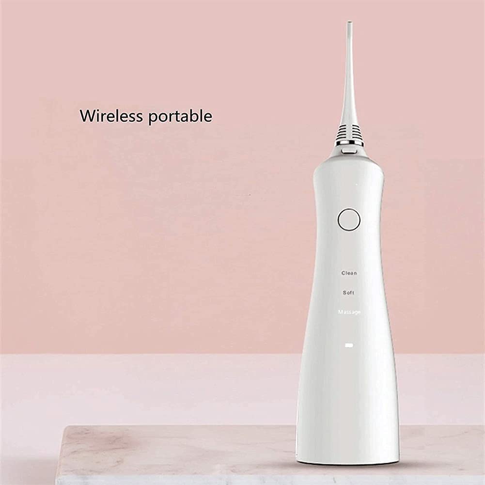 GeRRiT Irrigatore odontoiatrico Professionale a Filo del flosser Impermeabile - Irrigatore Orale Impermeabile Portatile e Ricaricabile Impermeabile 3 modalità flossing for casa e Viaggi