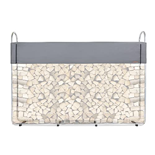 CCLIFE Kaminholzregal Innen und Außen Stapelhilfe für Brennholz 0.37m³ 0.62m³ 0.84m³ 1.10m³ Metall Kaminholzhalter Holzregal aus Verzinktem Eisen
