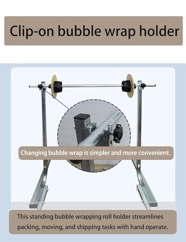 Dispensador de plástico de burbujas de acero contra enredos, soporte comercial de 65 cm 3