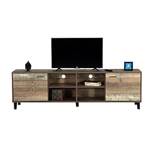 DeckUp Uniti Engineered Wood 2 Door TV Entertainment Unit (Pinewood, Matte Finish)