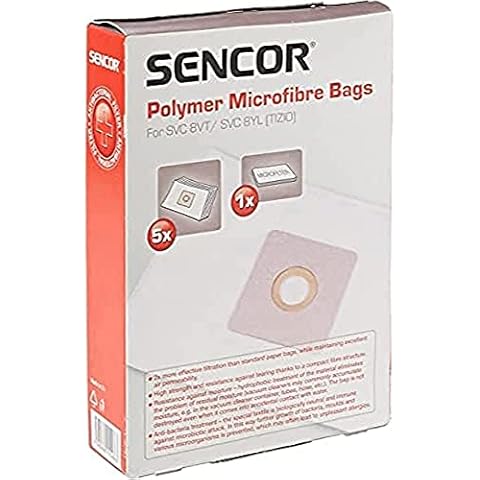 Sencor SVC 8GR / RD/VT/YL Vacuum Cleaner Bags Pack of 5 Cover