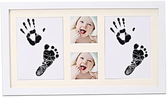 Baby Photo Frame Non Toxic Baby Handprint Footprint Imprint Kit Souvenirs Newborn Baby Footprint Ink Pad Infant Clay Gifts