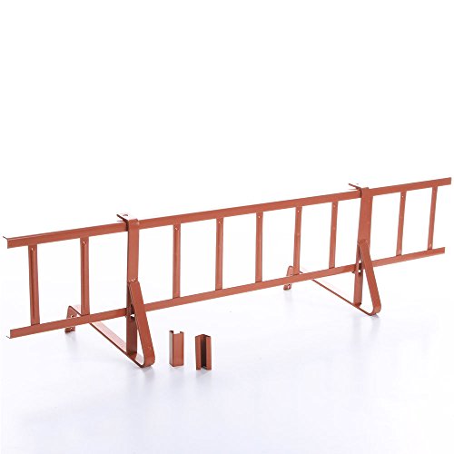 Preisvergleich Produktbild Bylica Komplettes Schneefanggitter für Biberschwanzziegel, Schneefangsystem, Ziegelrot / RAL 8004