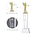LONGWIN Glass Golf Trophy with A Golden Swing Golfer, Funny Golf Trophies for Tournaments, Sports Competitions, Parties, Centerpieces for Table