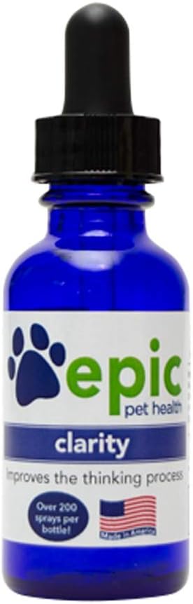 Clarity - All Natural Liquid Supplement for Old or Ill Pets That Improves Cognition - Easy to Use - Mist Over The Face and Put in Food & Water (Spray, 2 Ounce)