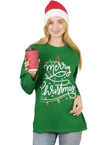 Chemise de Noël manches longues le cadeau idéal pour femme